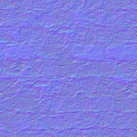 seamless wall bricks normal map 0004